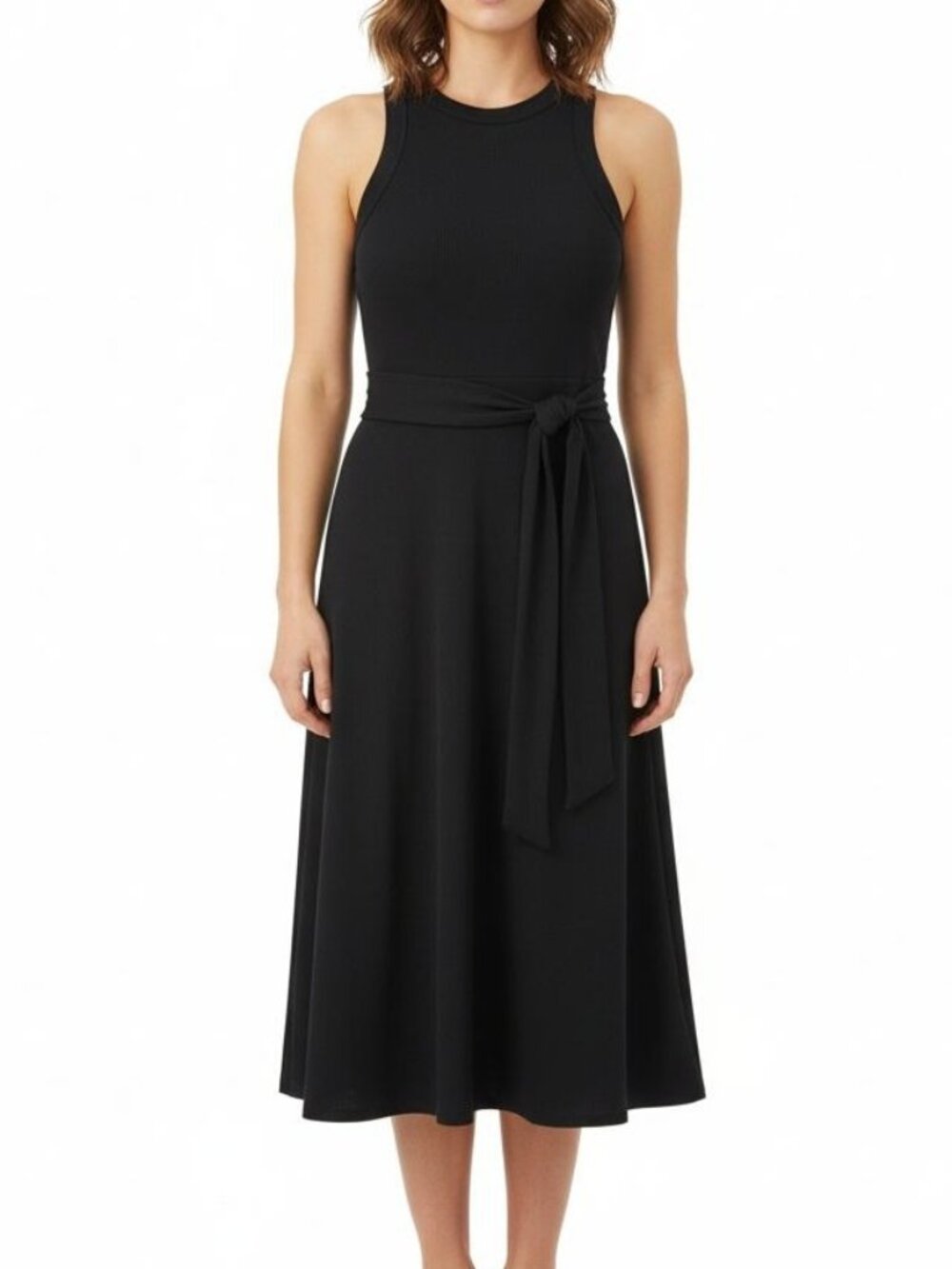 Brand new Who What Wear Tank Top Dress w/ Tie-waist, size medium